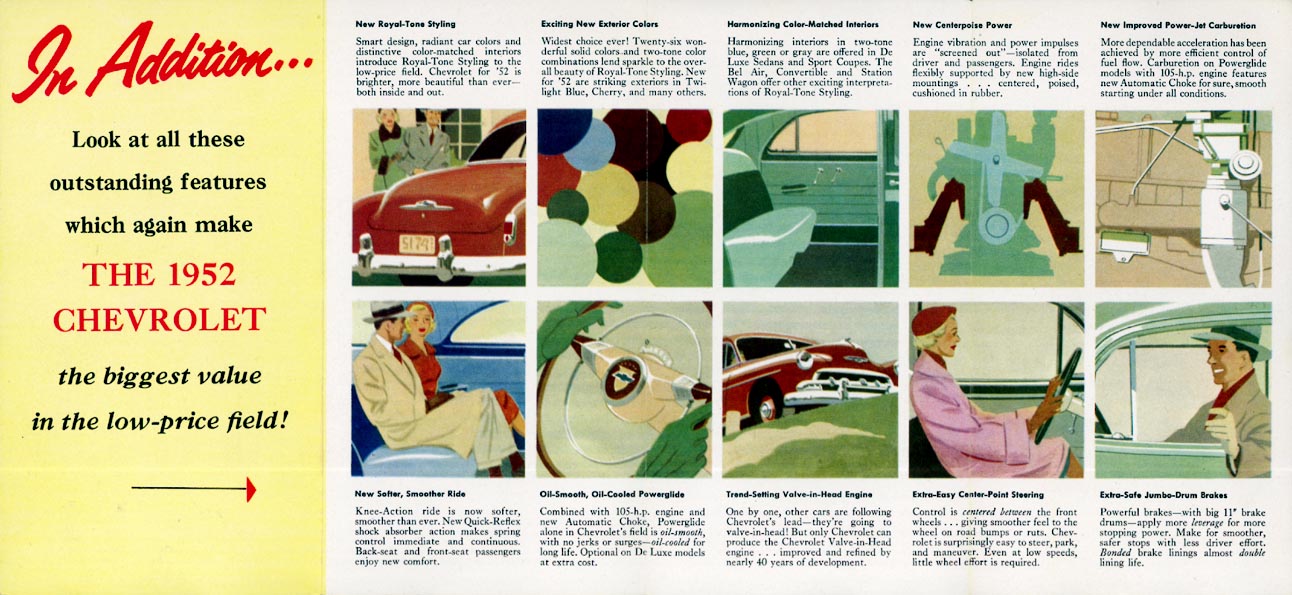 1952 Chevrolet Foldout Page 2